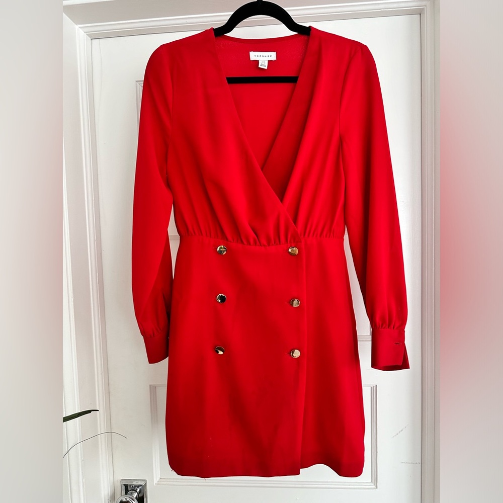 Topshop Red Dress